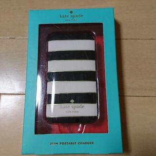 ケイトスペードニューヨーク(kate spade new york)のケイト・スペード モバイルバッテリー 新品(バッテリー/充電器)