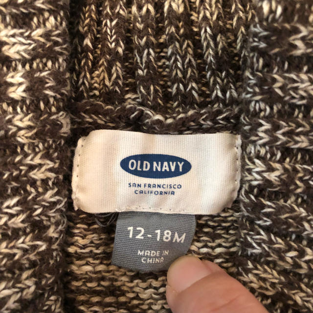 Old Navy(オールドネイビー)のaaa様専用☆OLD NAVYのニットカーディガン☆サイズ80cm キッズ/ベビー/マタニティのベビー服(~85cm)(カーディガン/ボレロ)の商品写真