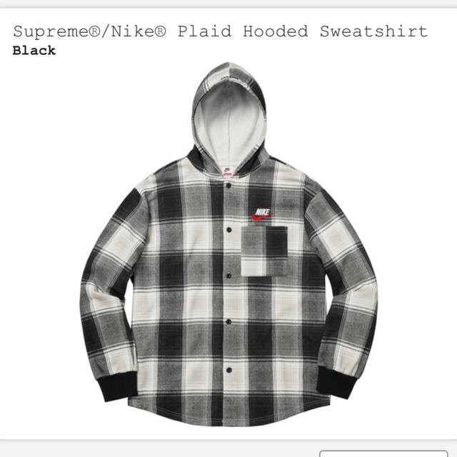 Supreme(シュプリーム)の【L】Supreme Nike Plaid Hooded Sweatshirt メンズのトップス(シャツ)の商品写真