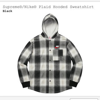 シュプリーム(Supreme)の【L】Supreme Nike Plaid Hooded Sweatshirt(シャツ)