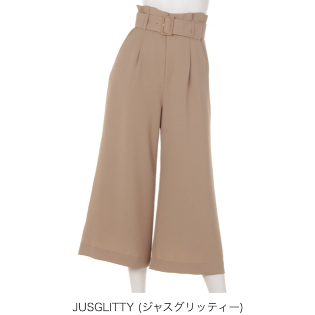 JUSGLITTY(ジャスグリッティー)の美品 ジャスグリッティー ガウチョワイドパンツ レディースのパンツ(その他)の商品写真