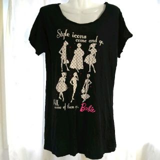 バービー(Barbie)の♥Barbie♥リボン付♥ロングTシャツ♥(Tシャツ(半袖/袖なし))