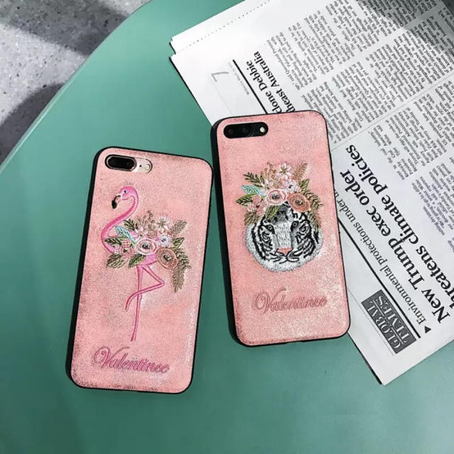 iPhone7.iPhone8♡ピンクフラミンゴ スマホ/家電/カメラのスマホアクセサリー(iPhoneケース)の商品写真