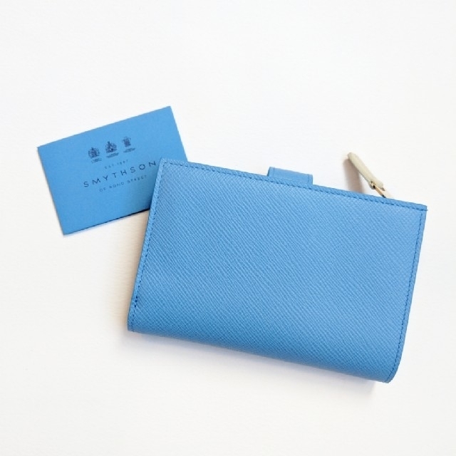 なっつさま専用【新品】Smythson マラ 折り財布 ナイルブルー