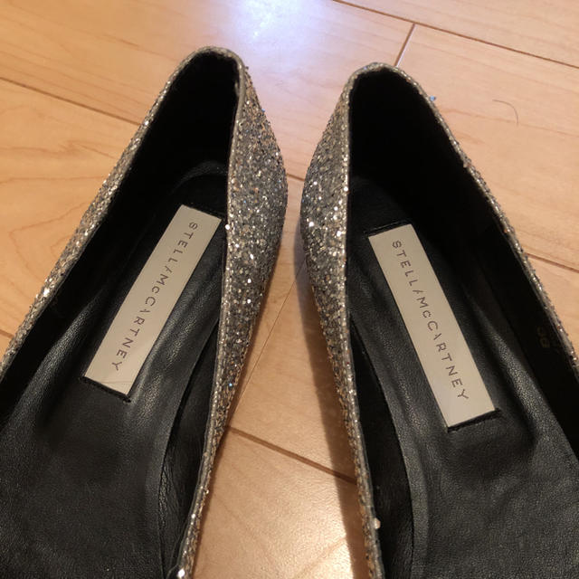 Stella McCartney(ステラマッカートニー)のプリン様専用❤️美品 ステラマッカートニーのラメフラットシューズ  レディースの靴/シューズ(バレエシューズ)の商品写真