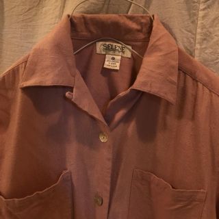 ワンエルディーケーセレクト(1LDK SELECT)のpink shirts 開襟(シャツ/ブラウス(半袖/袖なし))