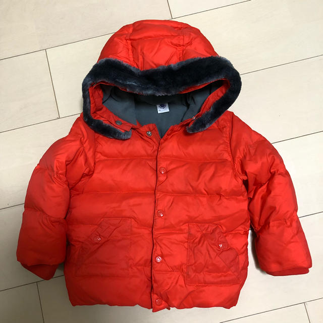 PETIT BATEAU - プチバトー86サイズ☆オレンジダウンの通販 by ちびこ