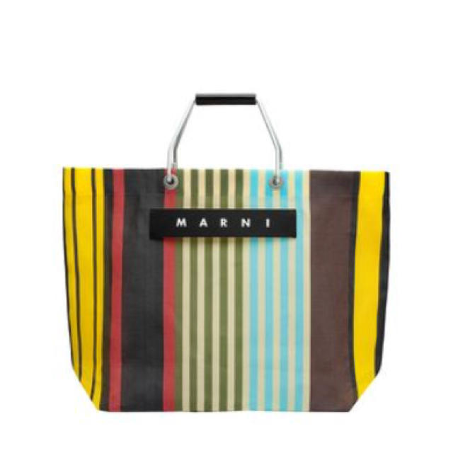 トートバッグ★新品未使用★MARNI ストライプ トートバッグ イエロー マルニ