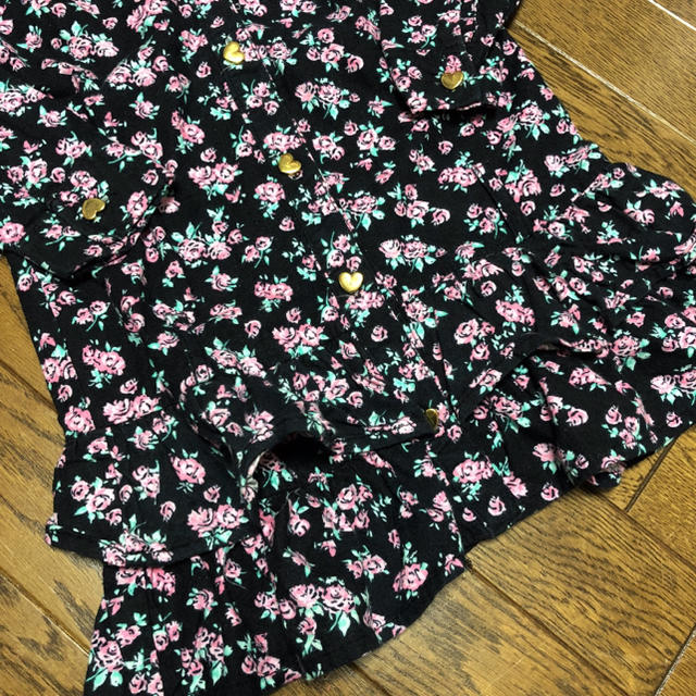 130♡シャツワンピース キッズ/ベビー/マタニティのキッズ服女の子用(90cm~)(ワンピース)の商品写真