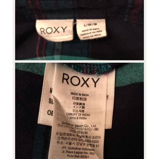 Roxy(ロキシー)の新品ROXY ロキシーチェックシャツ   レディースのトップス(シャツ/ブラウス(長袖/七分))の商品写真