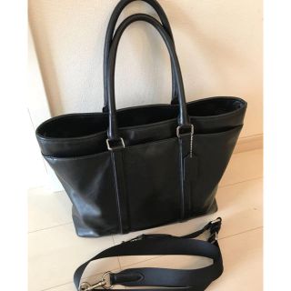 コーチ(COACH)の「美品」コーチ COACH レザー ビジネス トート ショルダー(トートバッグ)