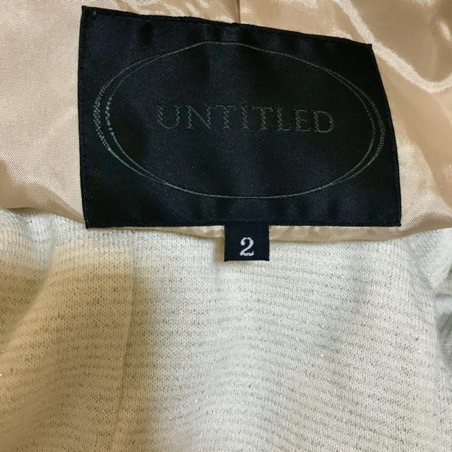 UNTITLED(アンタイトル)のUntitled 2way 試着のみ 新品 ジャンパーコート  レディースのジャケット/アウター(ミリタリージャケット)の商品写真