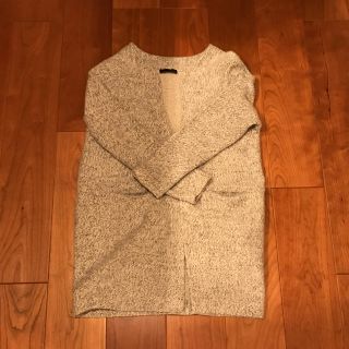 ザラ(ZARA)のZARA コーディガン ガウン ライトグレーM(ガウンコート)