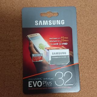 サムスン(SAMSUNG)の新品未使用 microSD サムスン EVO Plus 32GB アダブター付(その他)