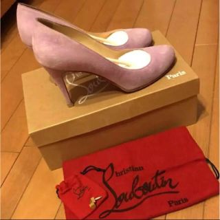 クリスチャンルブタン(Christian Louboutin)の【美品】ルブタン スエード ラベンダー(ハイヒール/パンプス)