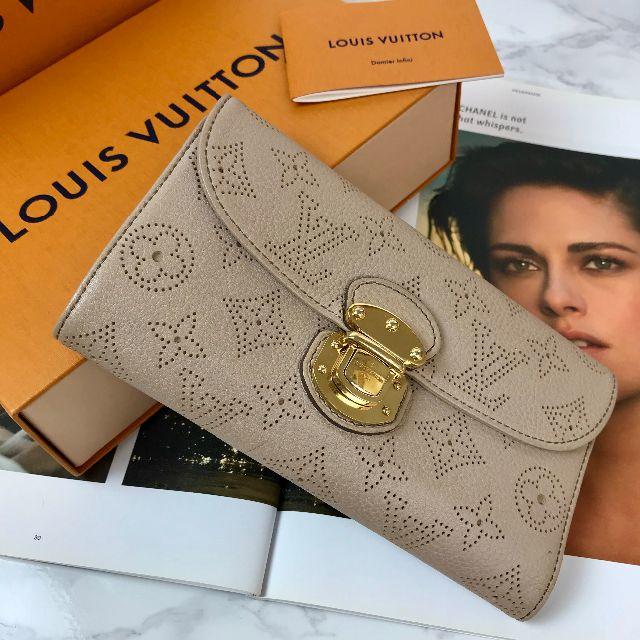 LOUIS VUITTON - KK✨保証書付き✨超極美品✨ ルイヴィトン長財布マヒナアメリア　c303