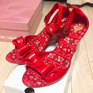 メリッサ(melissa)の最終値下げ ♡ mel ♡ リボンサンダル 24.5(サンダル)