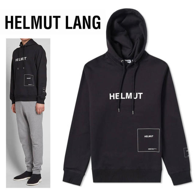 HELMUT LANG(ヘルムートラング)のHELMUT LANG 18ss ロゴ パーカー キャンペーン フーディー メンズのトップス(パーカー)の商品写真