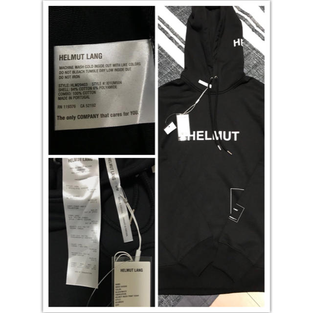 HELMUT LANG(ヘルムートラング)のHELMUT LANG 18ss ロゴ パーカー キャンペーン フーディー メンズのトップス(パーカー)の商品写真