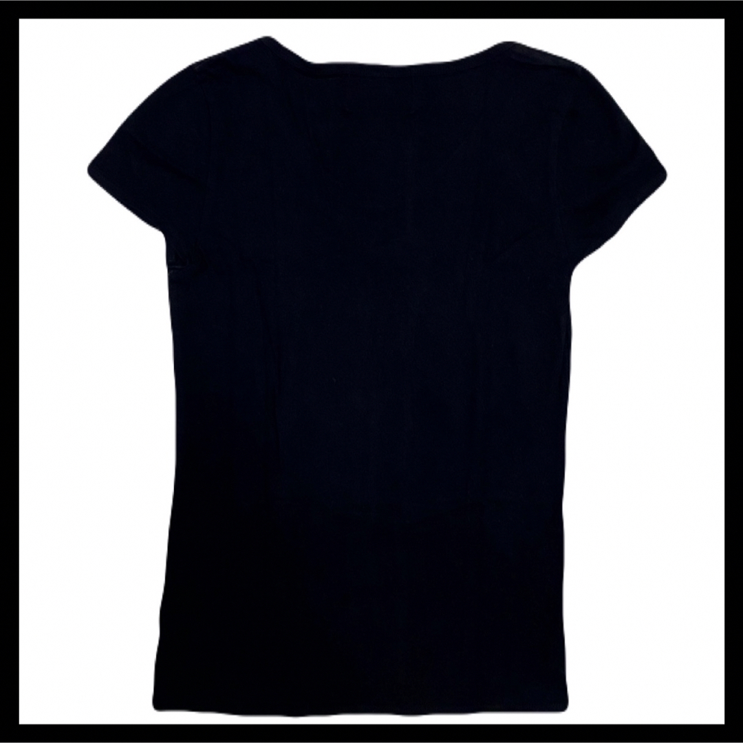 Chrome Hearts(クロムハーツ)のDartin Bonaparto スパンコール ビジュー ロゴ Tシャツ BK レディースのトップス(Tシャツ(半袖/袖なし))の商品写真