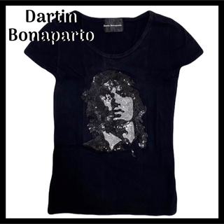 クロムハーツ(Chrome Hearts)のDartin Bonaparto スパンコール ビジュー ロゴ Tシャツ BK(Tシャツ(半袖/袖なし))