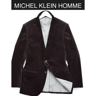 ミッシェルクランオム(MICHEL KLEIN HOMME)の新品未使用 ミッシェルクランオムのベロアジャケット アウター スーツ(テーラードジャケット)
