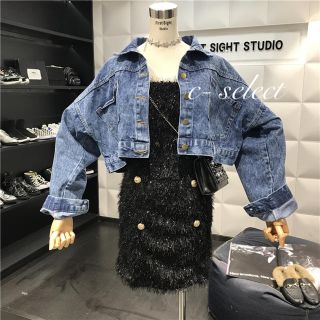 Gジャン レディース Gジャン  ジージャン 襟抜き デニムジャケット Gジャン(Gジャン/デニムジャケット)