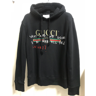 グッチ(Gucci)のgucci ココキャピタンパーカー/ Black/XS(パーカー)