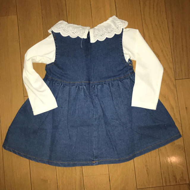 デニム ワンピース 女の子 キッズ/ベビー/マタニティのキッズ服女の子用(90cm~)(ワンピース)の商品写真