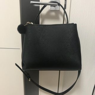 ザラ(ZARA)のZARA シティバック ブラック(ショルダーバッグ)