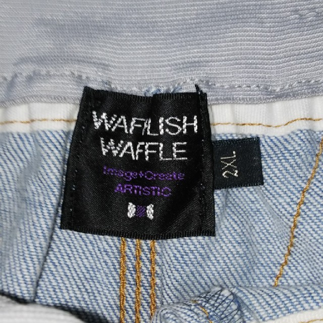 Wafflish Waffle(ワッフリッシュワッフル)のwafflish waffle デニムスカート140 キッズ/ベビー/マタニティのキッズ服女の子用(90cm~)(スカート)の商品写真