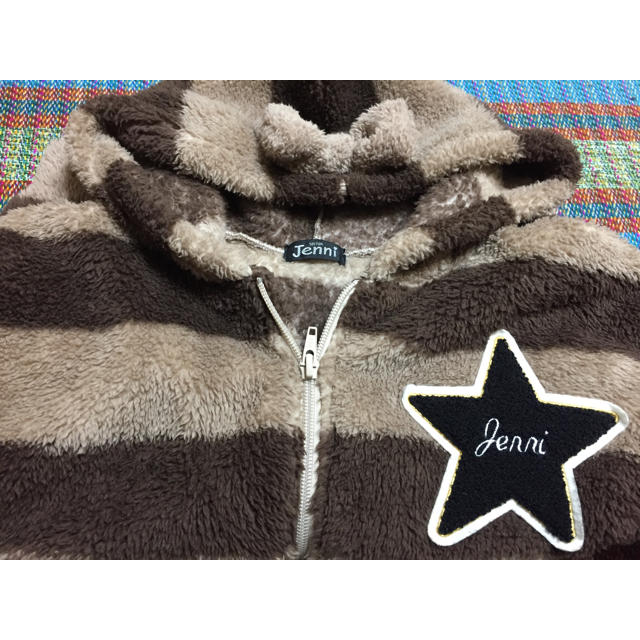 JENNI(ジェニィ)のJENNI フリースパーカー 140 キッズ/ベビー/マタニティのキッズ服女の子用(90cm~)(ジャケット/上着)の商品写真