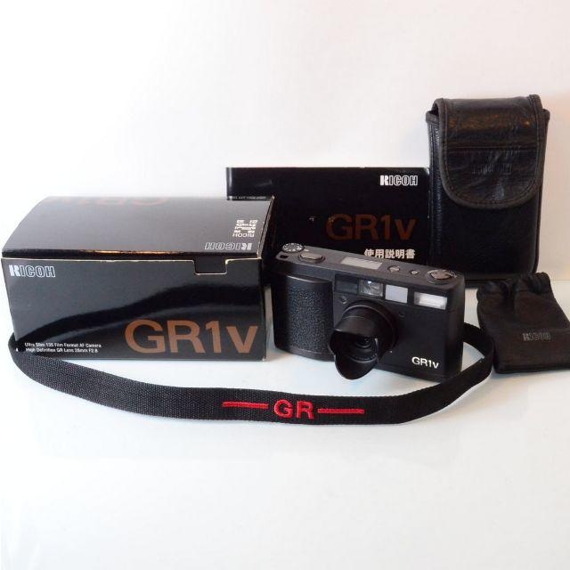 RICOH - 希少★Ricoh GR1v【現像確認済み】レンズフード・元箱・本革ケース付き♪