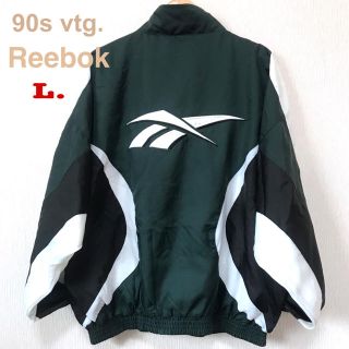 リーボック(Reebok)の極上美品 90s リーボック ナイロンジャケット L マルチ(ナイロンジャケット)