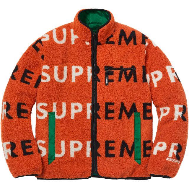 Supreme(シュプリーム)のSupreme Reversible Logo Fleece Jacket S メンズのジャケット/アウター(ブルゾン)の商品写真
