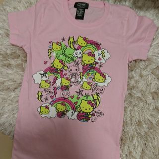 サンリオ(サンリオ)のハードロックカフェキティTシャツ(Tシャツ(半袖/袖なし))