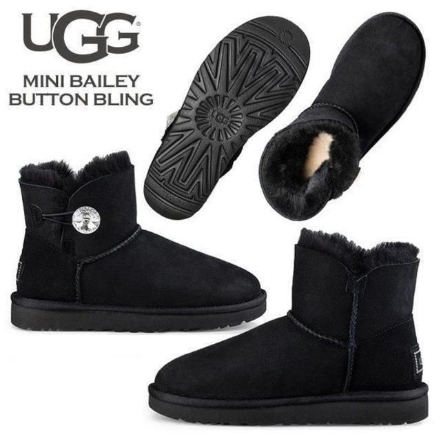 美品 ⭐️必読⭐️UGG ミニ ベイリー ボタンUS5 JP22cm/訳あり ブーツ