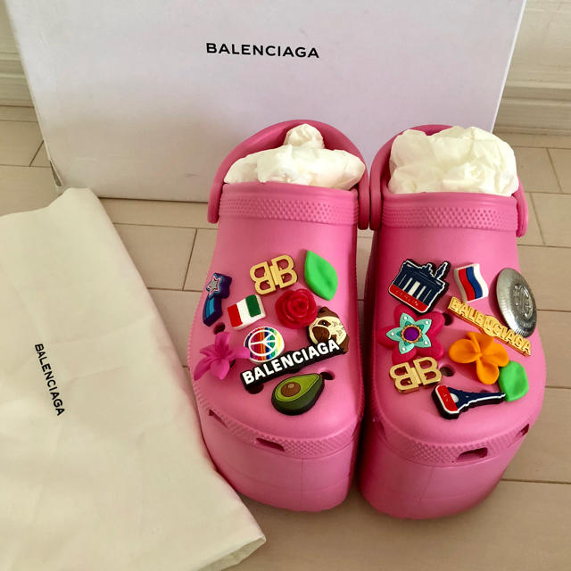 Balenciaga(バレンシアガ)の【新品未使用】35(22) バレンシアガ クロックス プラットフォーム サンダル レディースの靴/シューズ(サンダル)の商品写真