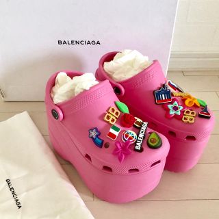 バレンシアガ(Balenciaga)の【新品未使用】35(22) バレンシアガ クロックス プラットフォーム サンダル(サンダル)