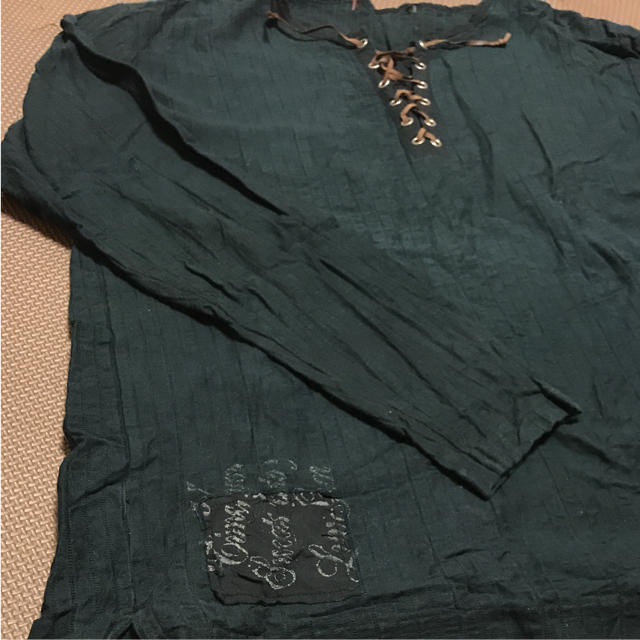 used☆黒 長袖トップス XL メンズのトップス(Tシャツ/カットソー(七分/長袖))の商品写真