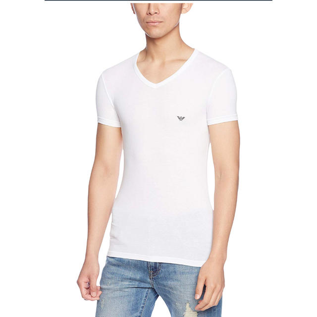 Emporio Armani(エンポリオアルマーニ)の専用 EMPORIO ARMANI Tシャツ Vネック 2枚 メンズのトップス(Tシャツ/カットソー(半袖/袖なし))の商品写真