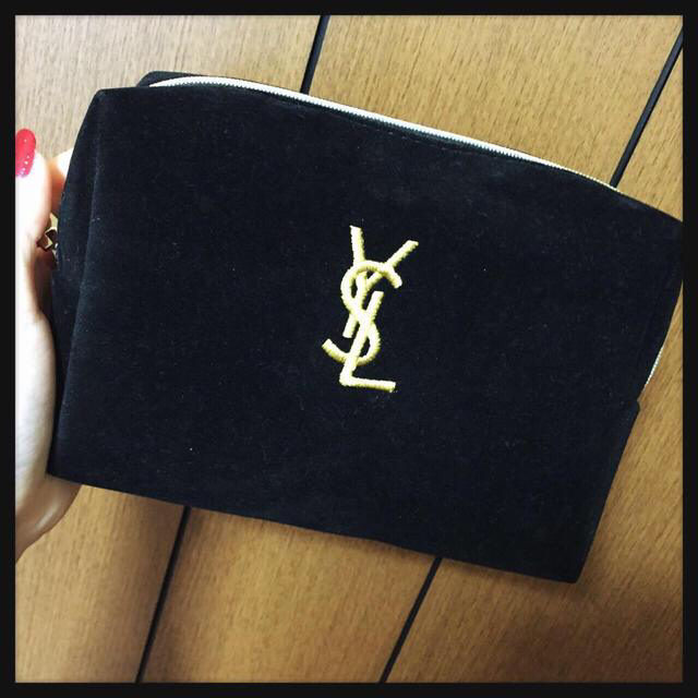 YSL スエードポーチ レディースのファッション小物(ポーチ)の商品写真