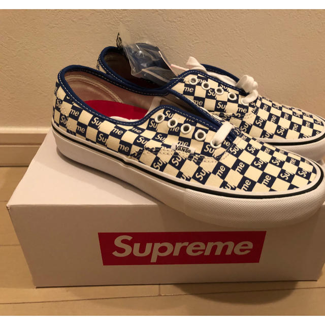 Supreme(シュプリーム)の新品 26.5cm supreme vans checker authentic メンズの靴/シューズ(スニーカー)の商品写真