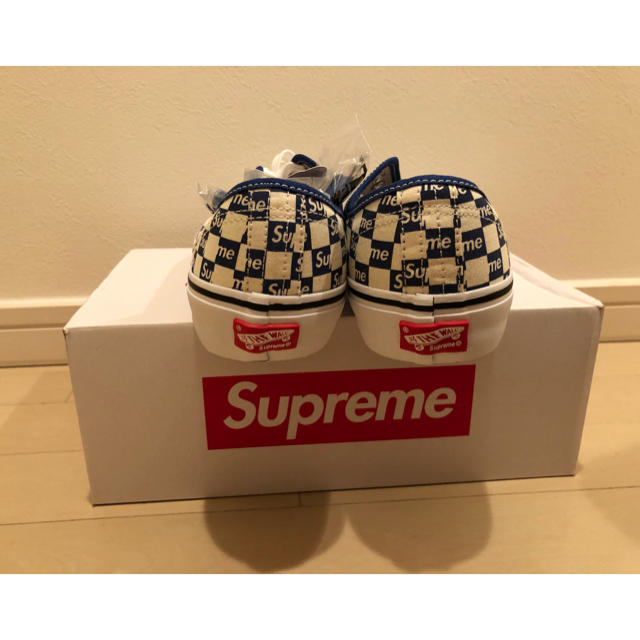 Supreme(シュプリーム)の新品 26.5cm supreme vans checker authentic メンズの靴/シューズ(スニーカー)の商品写真