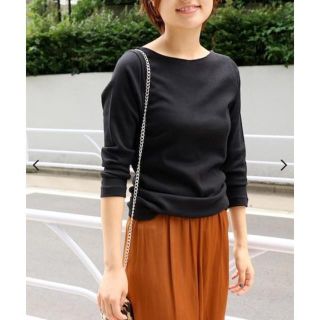 イエナ(IENA)の2018AW IENA　AURALEE*IENA 別注ボートネックTシャツ(Tシャツ(長袖/七分))