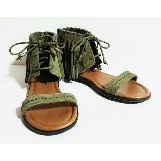 ミネトンカ(Minnetonka)の新品❗MINNETONKA・ミネトンカ フリンジレースアップ サンダル(サンダル)