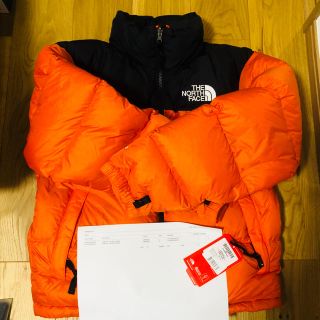 ザノースフェイス(THE NORTH FACE)の希少S the north face Nuptse Jacket orange(ダウンジャケット)