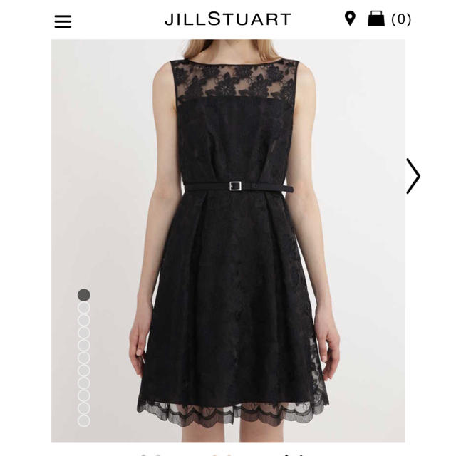 憧れ 美品 JILL STUART Cocktail ドレス ワンピース 黒 スーツ