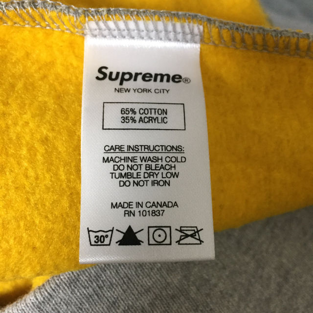 通常販売 Supreme Contrast Crewneck グレー S | i4mx.com