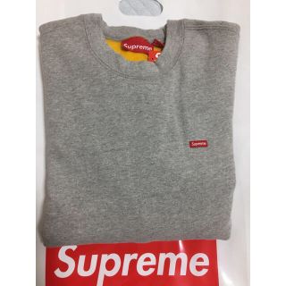 シュプリーム(Supreme)のSupreme Contrast Crewneck グレー S(スウェット)